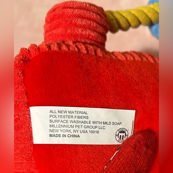 Plush Dog Toy Pup 777 w/Squeaker & pouch to hide treats - Picture 4 of 5